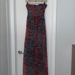 Element strapless maxi dress